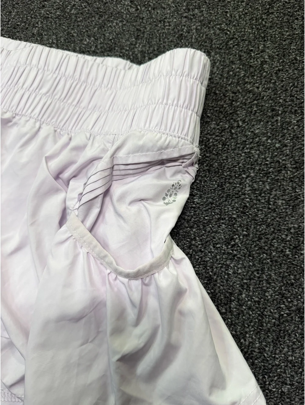 Free People Light Purple Athletic stretchy Shorts medium